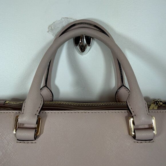 Michael Kors Kellen Saffiano Satchel Large Matching Jet Set Wallet Blossom Pink - Picture 7 of 16